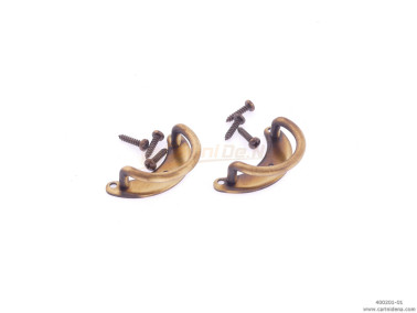 portatracolle mezzaluna grandi  invecchiato ottone