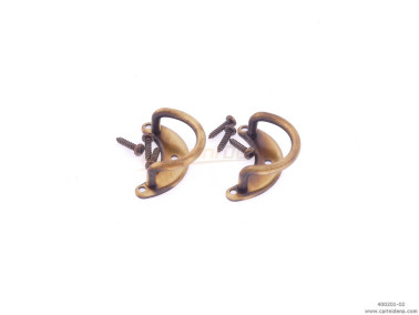 PORTATRACOLLE MEZZALUNA GRANDI - INVECCHIATO OTTONE