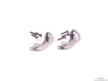 portatracolle mezzaluna grandi  invecchiato argento