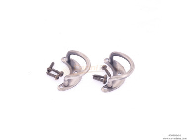 portatracolle mezzaluna grandi  invecchiato argento