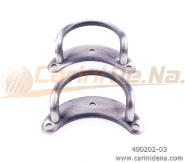 portatracolle mezzaluna grandi  invecchiato argento