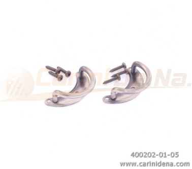 portatracolle mezzaluna grandi  invecchiato argento