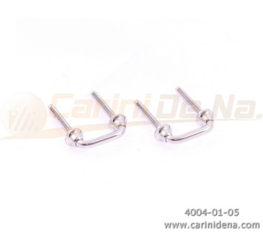 PORTATRACOLLE FILO A U FERRO INTERNO mm 17 (INTERASSE mm 26) - CROMATE