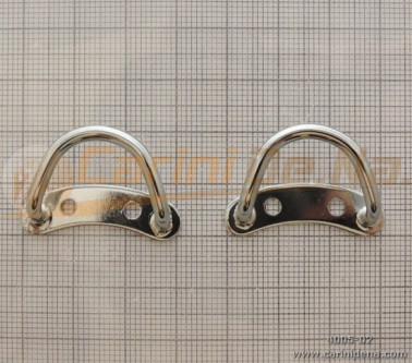 PORTATRACOLLE MEZZALUNA PICCOLE SALDATE - CROMATE