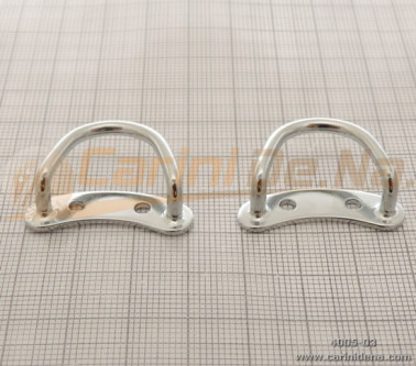 PORTATRACOLLE MEZZALUNA PICCOLE SALDATE - CROMATE