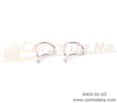 PORTATRACOLLE MEZZALUNA PICCOLE SALDATE - CROMATE