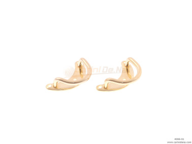 PORTATRACOLLE MEZZALUNA GRANDI FERRO - DORATE