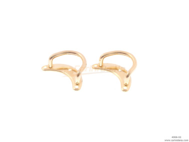 PORTATRACOLLE MEZZALUNA GRANDI DORATE