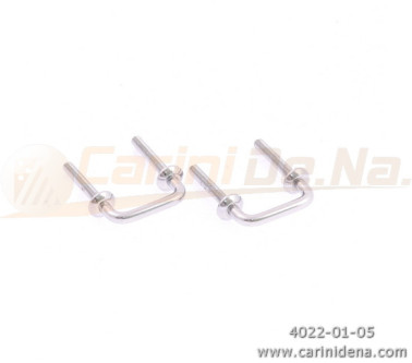 PORTATRACOLLE FILO A U FERRO BOCC. AVV. INTERNO mm 22 (INTERASSE mm 26) - CROMATE