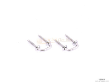 PORTATRACOLLE FILO A U OTTONE BOCC. AVV. INTERNO mm 15 (INTERASSE mm 19) - CROMATE