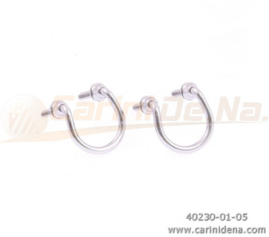 PORTATRACOLLE FILO ROTONDE mm 23 CROMATE