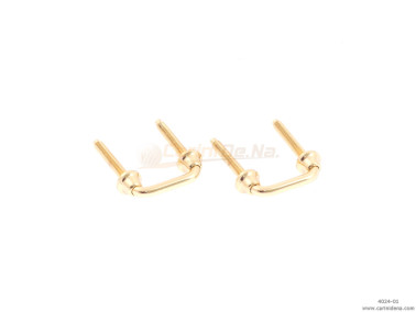 PORTATRACOLLE FILO A U FERRO INTERNO mm 17 (INTERASSE mm 26) - DORATE