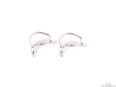 PORTATRACOLLE MEZZALUNA GRANDI SALDATE - CROMATE