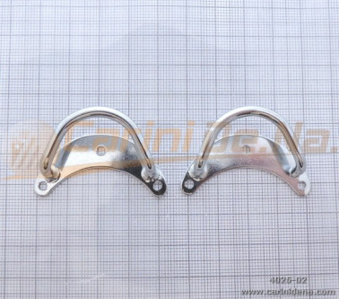 PORTATRACOLLE MEZZALUNA GRANDI SALDATE - CROMATE