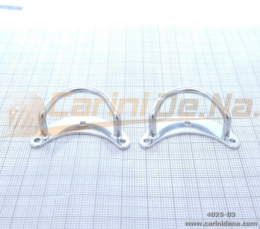 PORTATRACOLLE MEZZALUNA GRANDI SALDATE - CROMATE