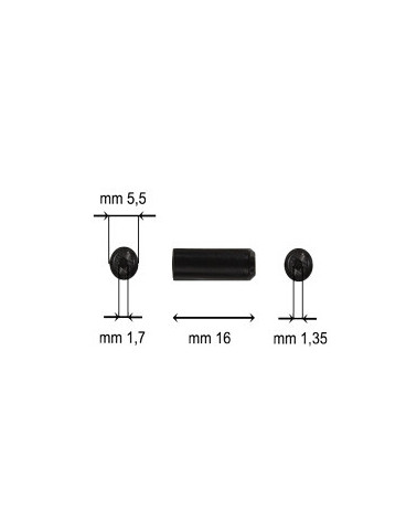 PISTONCINI TRONC. 5,5 X 16 F1.35 PLASTICA