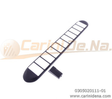 borchie copriregistri all t11 cm 33 5 x 5 smussata cnera  11 fori sm