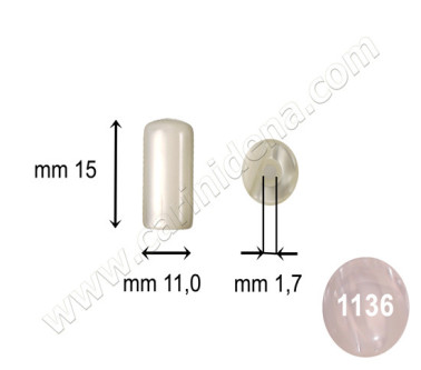 PISTONCINI ACR.  11    X 15 F1.7 PERLA BIANCO - CAR025BD 1136SP