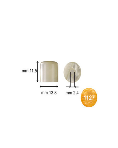 PISTONCINI ACR.  13,8 X 11,5 PERLA GIALLO - CAR027BE 1127GI