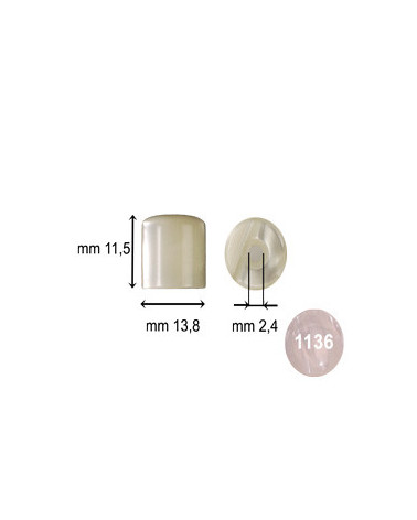 PISTONS WITH HOLE ACR. 13,8 X 11,5 PERLA BIANCO