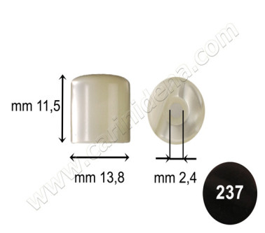 PISTONS WITH HOLE ACR. 13,8 X 11,5 BLACK