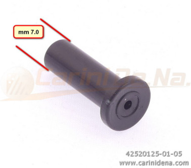 PISTONCINI TRONC. TESTA LARGA 1C - GAMBO mm 7,0 X 19.6 FORO 2.5 PLASTICA