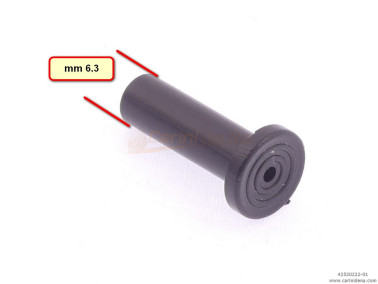 PISTONCINI TRONC. TESTA LARGA 2C - GAMBO mm 6,3 X 19.6 FORO 2.2 PLASTICA