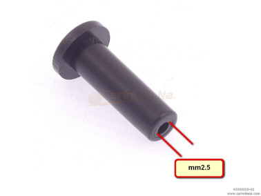 pistoncini tronc testa larga 2c  gambo mm 6 3 x 196 foro 25 plastica