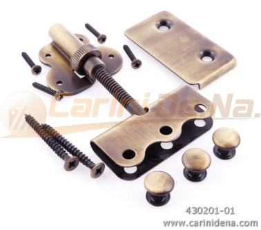 placchette per rotelle est alte kit  ottone invecchiato