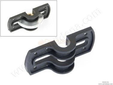 ATTACCO LATERALE PLASTICA ROTELLE ALL. BOCC. ALTA D. mm 8,5