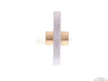 rotelle ottone cromate d32 mm boccola alta