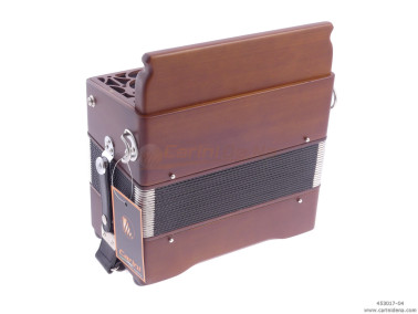 ORGANETTO ROL ST2  21/2 - 8/3+1REG - CILIEGIO VERNICIATO NOCE - SOL/DO - BOTTONI PERLA NERO CON TRACOLLE - CON 1 POMELLO X REGIS