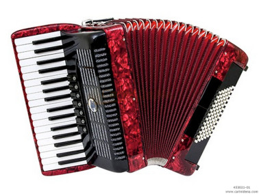 FISARMONICA ROL ECO PIANO  34T/72B - VOCI 3/4 - REGISTRI 7+2 - ROSSA