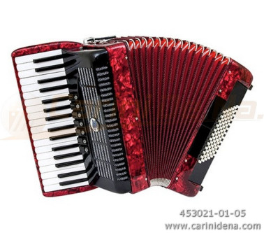 fisarmonica rol eco piano  34t72b  voci 34  registri 72  rossa