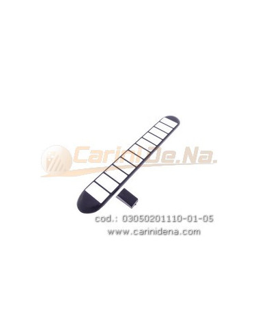 borchie copriregistri all t11 cm 33 5 x 5 smussata cnera  11 fori ps