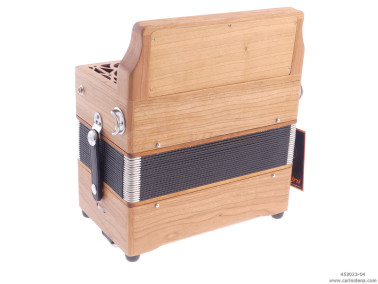 ORGANETTO ROL ST12  21+5/2 - 12/3+1REG - CILIEGIO - SOL/DO - BOTTONI PERLA NERO CON TRACOLLE - CON 1 POMELLO X REGISTRO 3A BASSI