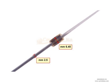 TASTI ALLUM. BATTUTI CROM. D. 4,5 SP2,5 BOCCOLA TG - P20 mm 6.45