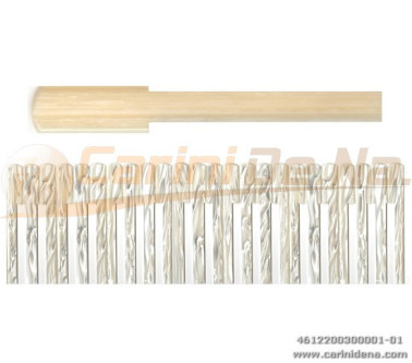 PALET KEL X TAST 41(24+17)T - cm 49,5 SET T.TONDA - mm 20x3 X DIESIS N.3 FA-LA - RIGATO AVORIO