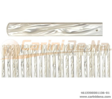 PALET KEL X TAST 41(24+17)T - cm 49,5 SET T.TONDA - mm 20x3 X DIESIS N.4 FA-LA - PERLA BIANCO 1136