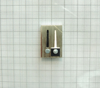 VOCI PICCOLO OTTONE NICHELATO - 173 - LA 49   - A6 - Hz 1864,655 - mm 2,0x24,5x16,0 - 15