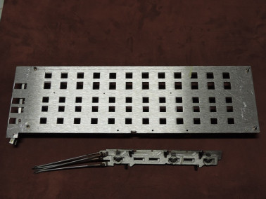 TABLE ALUMINUM PERFORATED BASSI IN 5A 3REGISTRI