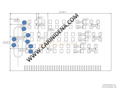 TABLE ALUMINUM PERFORATED CANTO IN 2A 3FILE 34 TASTI 6 LAM