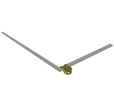 TASTI ALLUM. TRANC. CROM. 20/10 CORTI P19 CON FORO MOLLA mm 30