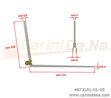 TASTI ALLUM. TRANC. CROM. 20/10 LUNGHI PUNTA LARGA P19 BOCC. 6.1