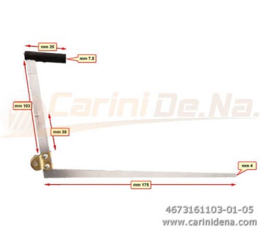 TASTI ALLUM. TRANC. CROM. 20/10 LUNGHI PUNTA LARGA P19 B6.1 PPL75X35 T103 FM30