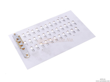 TABLE ALUMINUM PERFORATED CANTO IN 2A 3FILE 34 TASTI 6 LAM