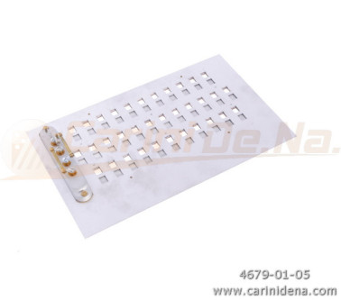 TABLE ALUMINUM PERFORATED CANTO IN 2A 3FILE 34 TASTI 6 LAM