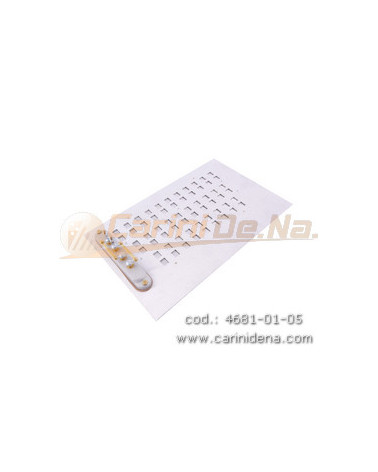 TABLE ALUMINUM PERFORATED CANTO IN 2A 3FILE 30 TASTI 6 LAM