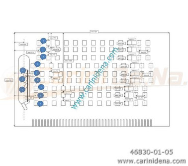 TABLE ALUMINUM PERFORATED CANTO IN 3A 3FILE 40 TASTI 9 LAM + BLOC