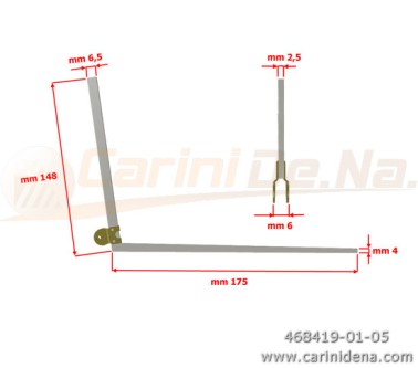 TASTI ALLUM. TRANC. CROM. 25/10 LUNGHI PUNTA LARGA P19 BOCC. 6.1